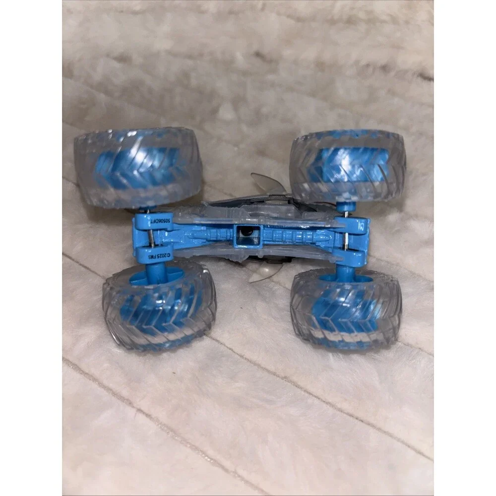 Monster Jam Megalodon Shark Monster Truck 1:64 Scale Clear Ice Tires Translucent